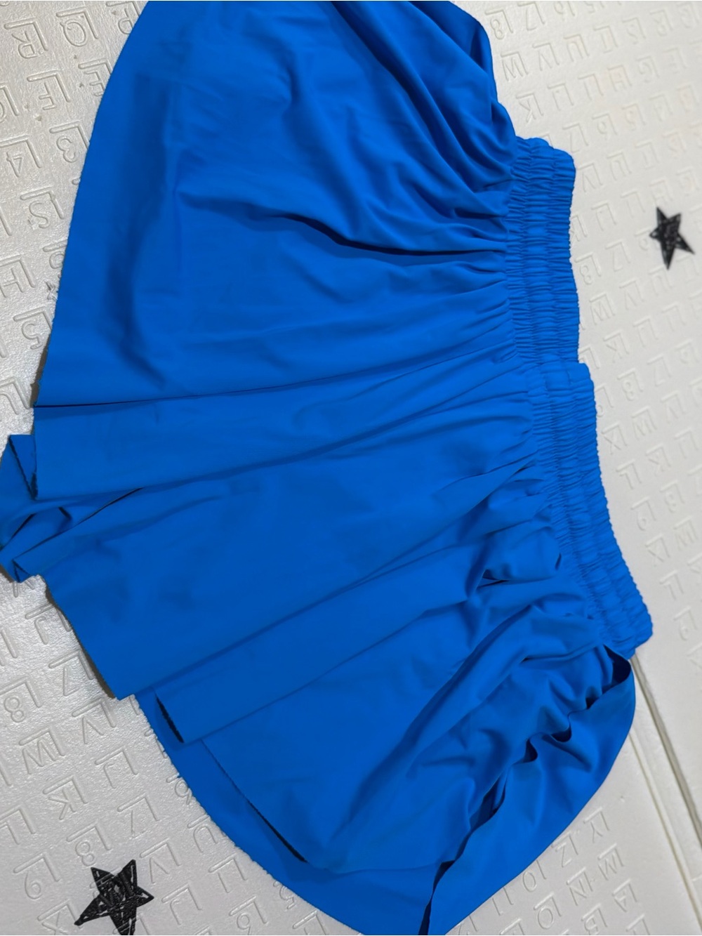 Bright Blue Athletic Running Shorts - Picture 4 of 4